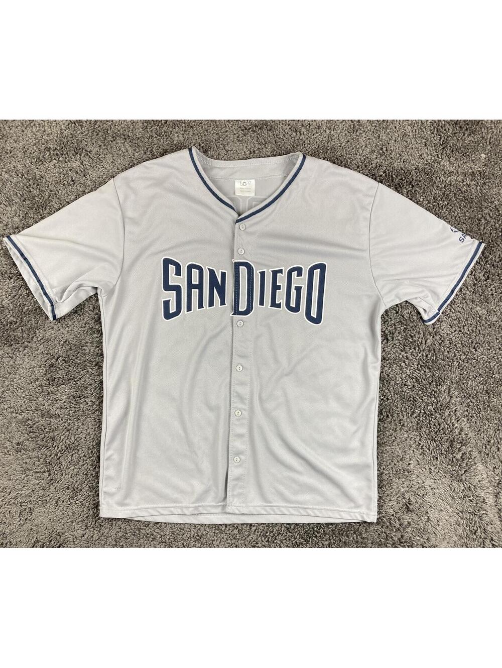 Austin Hedges San Diego Padres Jersey MLB Gray Fox Sports Giveaway Mens XL